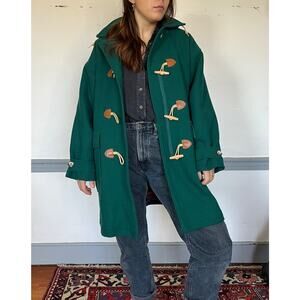 1980s Woolrich Green Women's Jacket - Size Large (14-16)